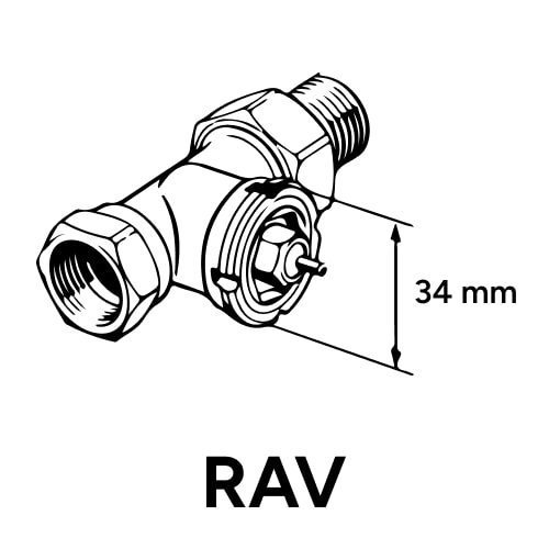 Direktanschluss RAV 34mm