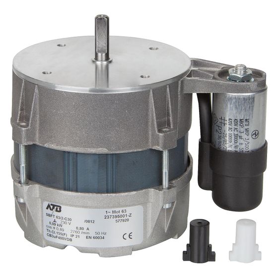 ABIC Motor mit Kondensator und Anschlusskabel, 90W 2760 1/min 32mm, Metall, 4020-003
