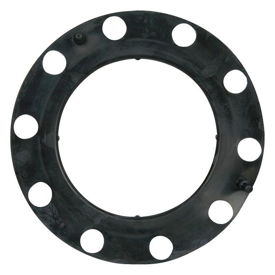 Abic Flanschdichtung, ID 130mm x AD 210mm, Gummi, Schwarz, 57820-000