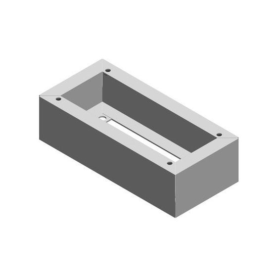 ABL Einbausockel eMC2, 100mm, Edelstahl