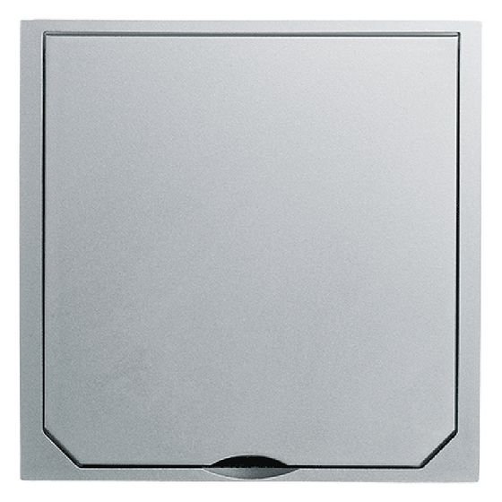 ABL Abdeckung BOWA maxi, 112x112mm, Zink-Druckguss, Edelstahl-Optik matt