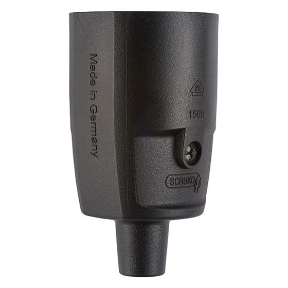 ABL Schutzkontakt-Kupplung Compact 1565, 250V 16A IP20, Kunststoff, Schwarz