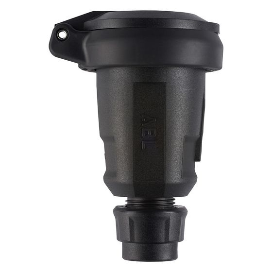 ABL Schutzkontakt-Kupplung Hightech 1580, 16A 250V IP54, Elamid, Schwarz