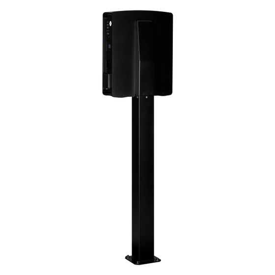 ABL Montagesäule POLE Slim, 1469x395x210mm, Stahl, Schwarz