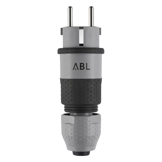 ABL Professional Stecker 1530, 16A 250V, Kunststoff, Grau