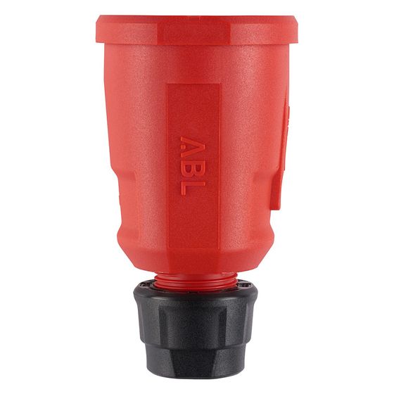 ABL Schutzkontakt-Kupplung Hightech 1580 gerade, 16A 250V, Kunststoff, Rot
