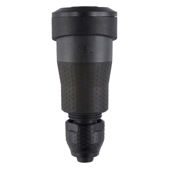ABL Schutzkontakt-Kupplung Professional 1590, 16A 250V IP54, Kunststoff, Schwarz