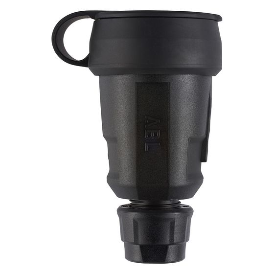 ABL Kupplung Hightech 1580, 250V 16A IP44, Kunststoff, Schwarz