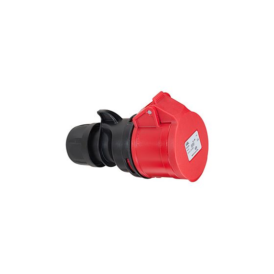 ABL CEE Kupplung 5-polig 16A 400V, IP44, Kunststoff, rot/grau