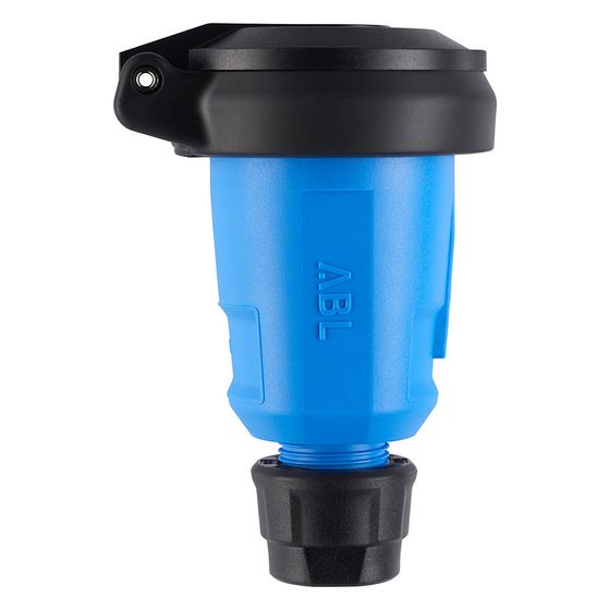 ABL Schutzkontakt-Kupplung Hightech 1580, 16A 250V IP54, Kunststoff, Blau