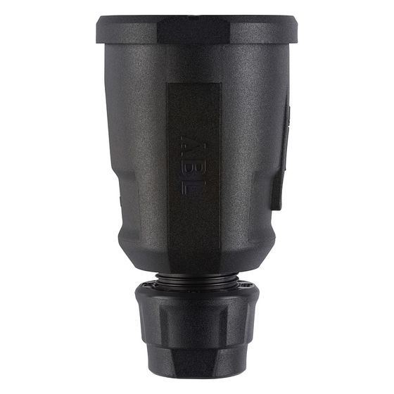 ABL Schutzkontakt-Kupplung Hightech 1580, 250V 16A IP20, Kunststoff, Schwarz