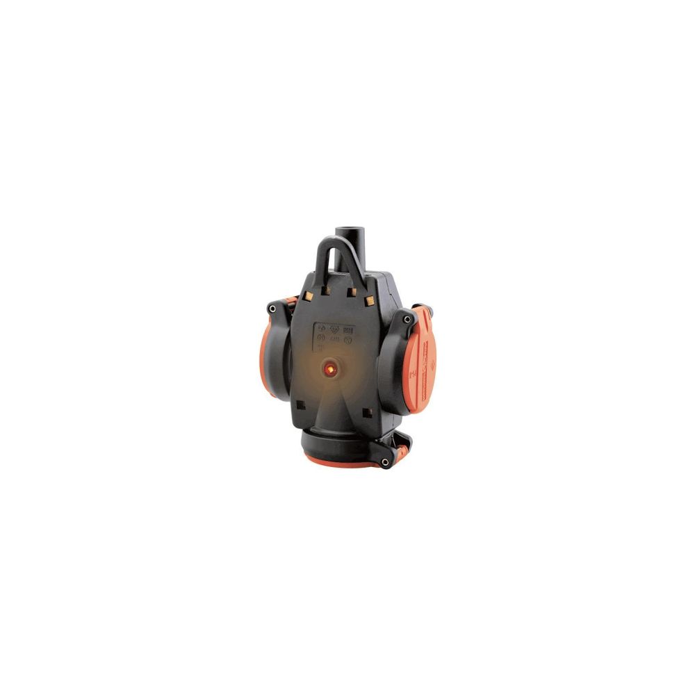 ABL Dreifach-Hängekupplung ULTRA 1173543, 250V 16A IP54, Vollgummi, Rot/Schwarz... ABL-1173543 4011721161945 (Abb. 3)