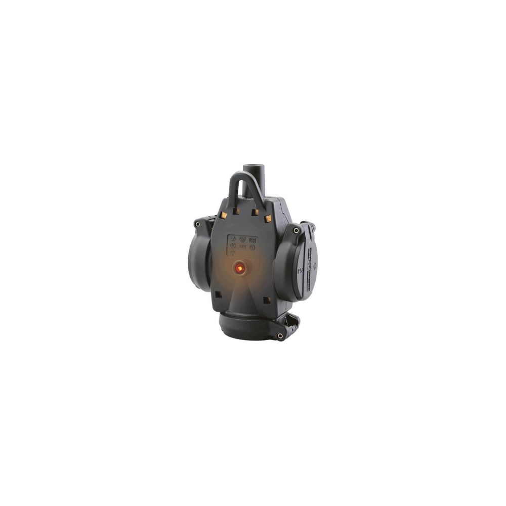 ABL Hängekupplung ULTRA 3-fach, 250V 16A IP54, Vollgummi, Schwarz... ABL-1173503 4011721161921 (Abb. 4)
