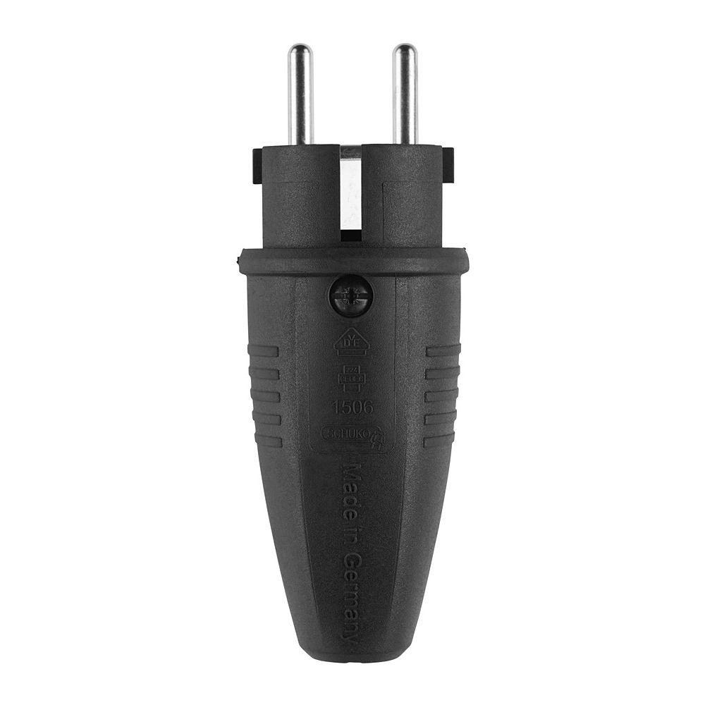 ABL Schutzkontakt-Stecker Original 1506, 250V 16A IP44, TPE, Schwarz, 100000039... ABL-100000039 4011721188683 (Abb. 2)