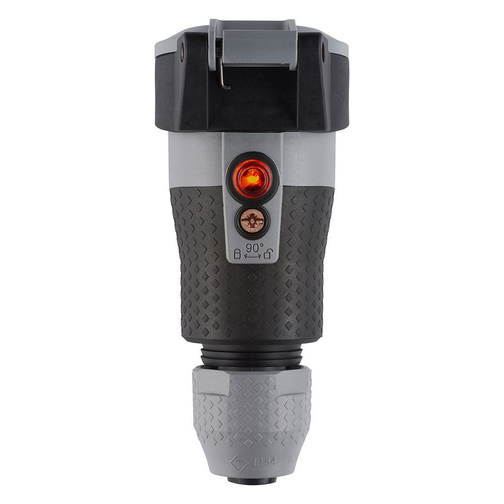 ABL Schutzkontakt-Kupplung Professional 1590, 250V 16A IP54, Kunststoff, Grau... ABL-100000107 4011721189239 (Abb. 2)