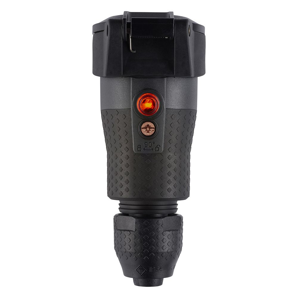 ABL Schutzkontakt-Kupplung Professional 1590, 16A 250V IP54, Kunststoff, Schwarz... ABL-100000105 4011721189215 (Abb. 2)