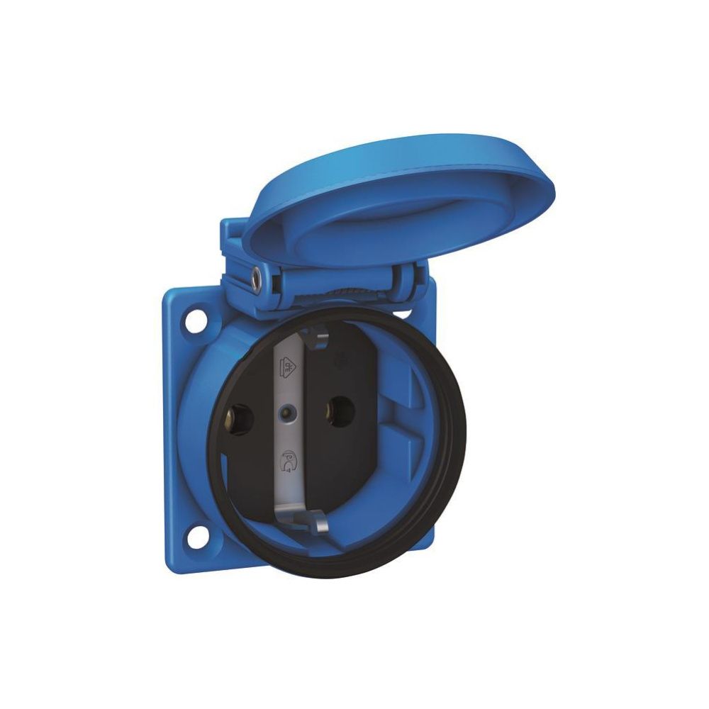 ABL Einbausteckdose SCHUKOplus 1561050, 16A 250V IP54, Thermoplast, Blau... ABL-1561050 4011721155951 (Abb. 2)