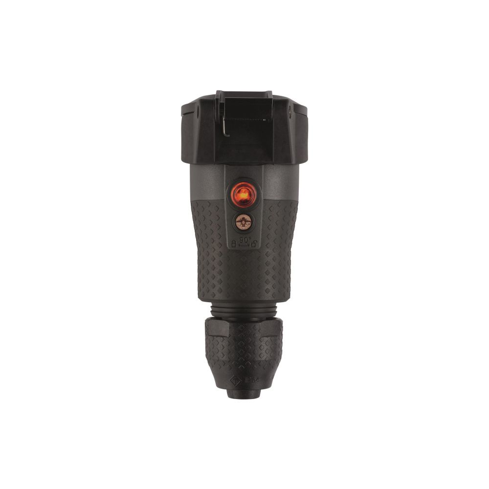 ABL Schutzkontakt-Kupplung Professional 1590, 16A 250V IP54, Kunststoff, Schwarz... ABL-100000105 4011721189215 (Abb. 5)