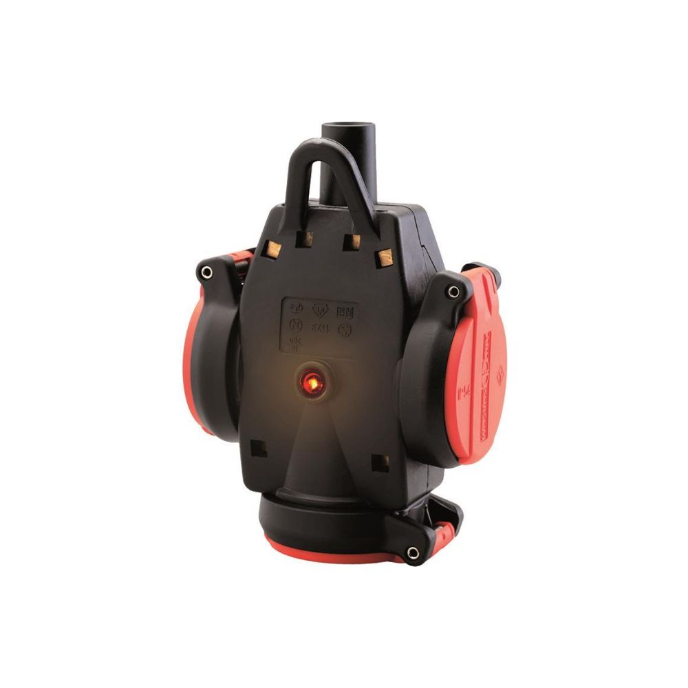 ABL Dreifach-Hängekupplung ULTRA 1173543, 250V 16A IP54, Vollgummi, Rot/Schwarz... ABL-1173543 4011721161945 (Abb. 2)