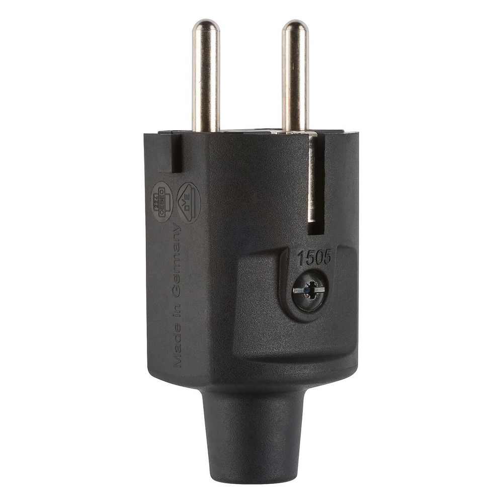 ABL Schutzkontakt-Stecker Compact 1505, 16A 250V IP20, Thermoplast, Schwarz... ABL-100000044 4011721188737 (Abb. 2)