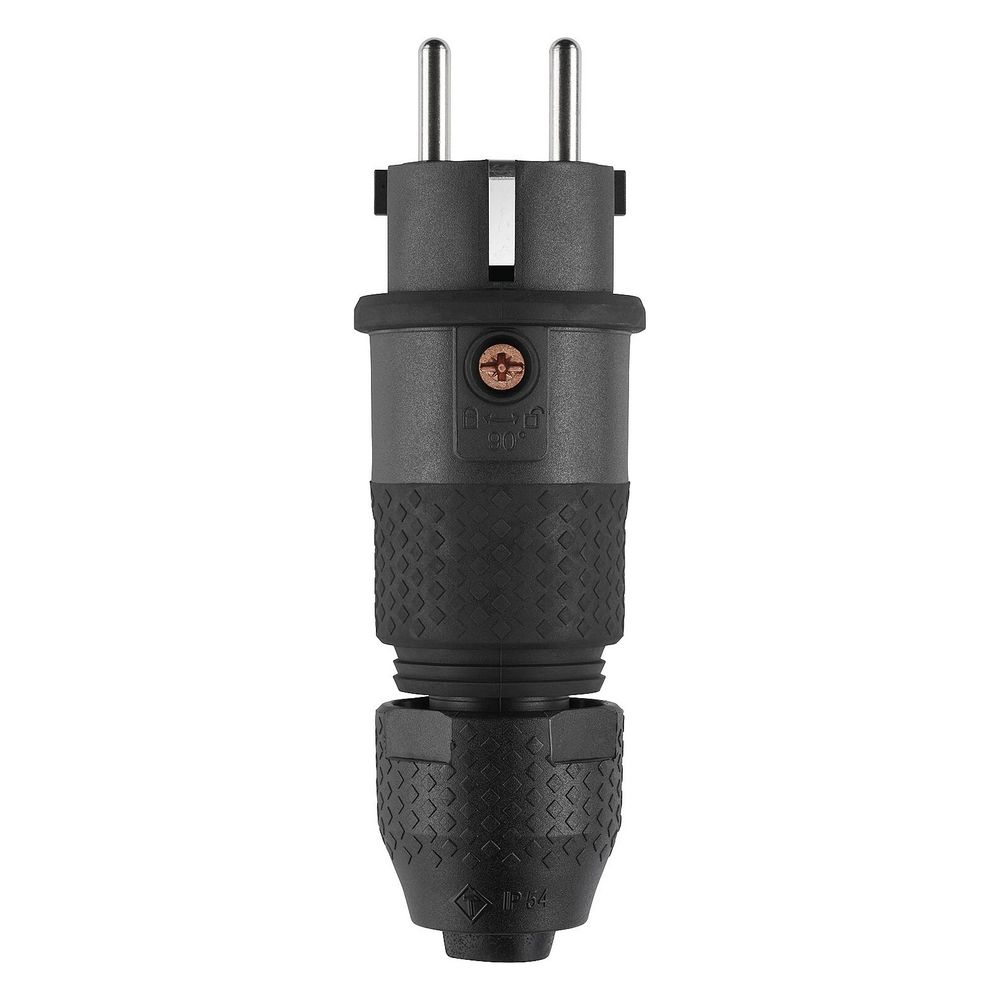 ABL Schutzkontakt-Stecker Professional 1530, 16A 250V IP54, Thermoplast, Schwarz... ABL-100000068 4011721188973 (Abb. 2)
