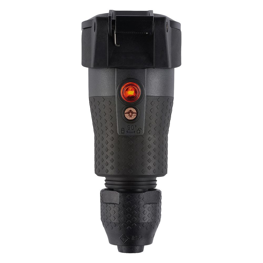 ABL Schutzkontakt-Kupplung Professional 1590, 16A 250V IP54, Kunststoff, Schwarz... ABL-100000105 4011721189215 (Abb. 3)