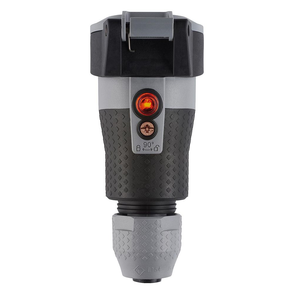 ABL Schutzkontakt-Kupplung Professional 1590, 250V 16A IP54, Kunststoff, Grau... ABL-100000107 4011721189239 (Abb. 3)