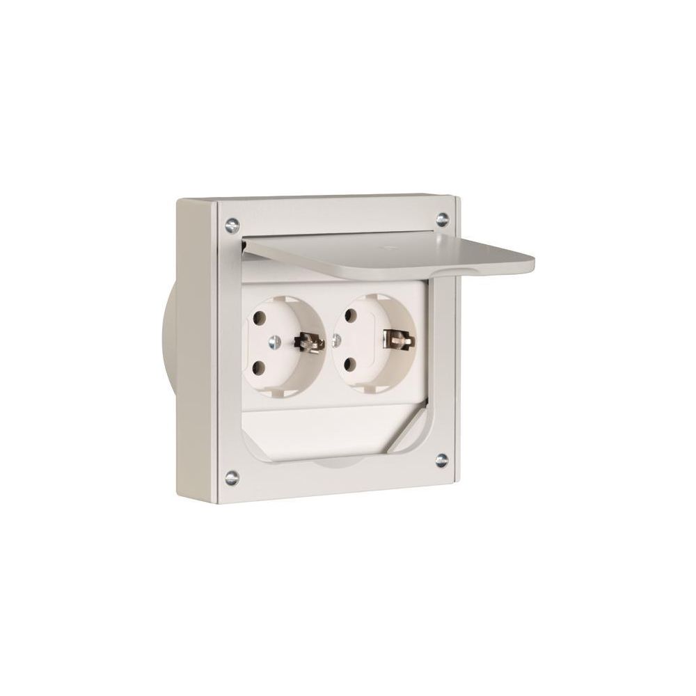 ABL Einbausteckdose BOWAcompact, 16A 250V, Aluminium, Grau... ABL-1632490 4011721024004 (Abb. 2)