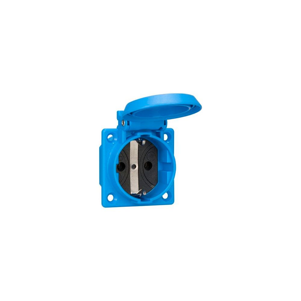 ABL Einbausteckdose, 250V 16A IP54 50x50mm, Thermoplast, Blau, 1661050... ABL-1661050 4011721158457 (Abb. 4)