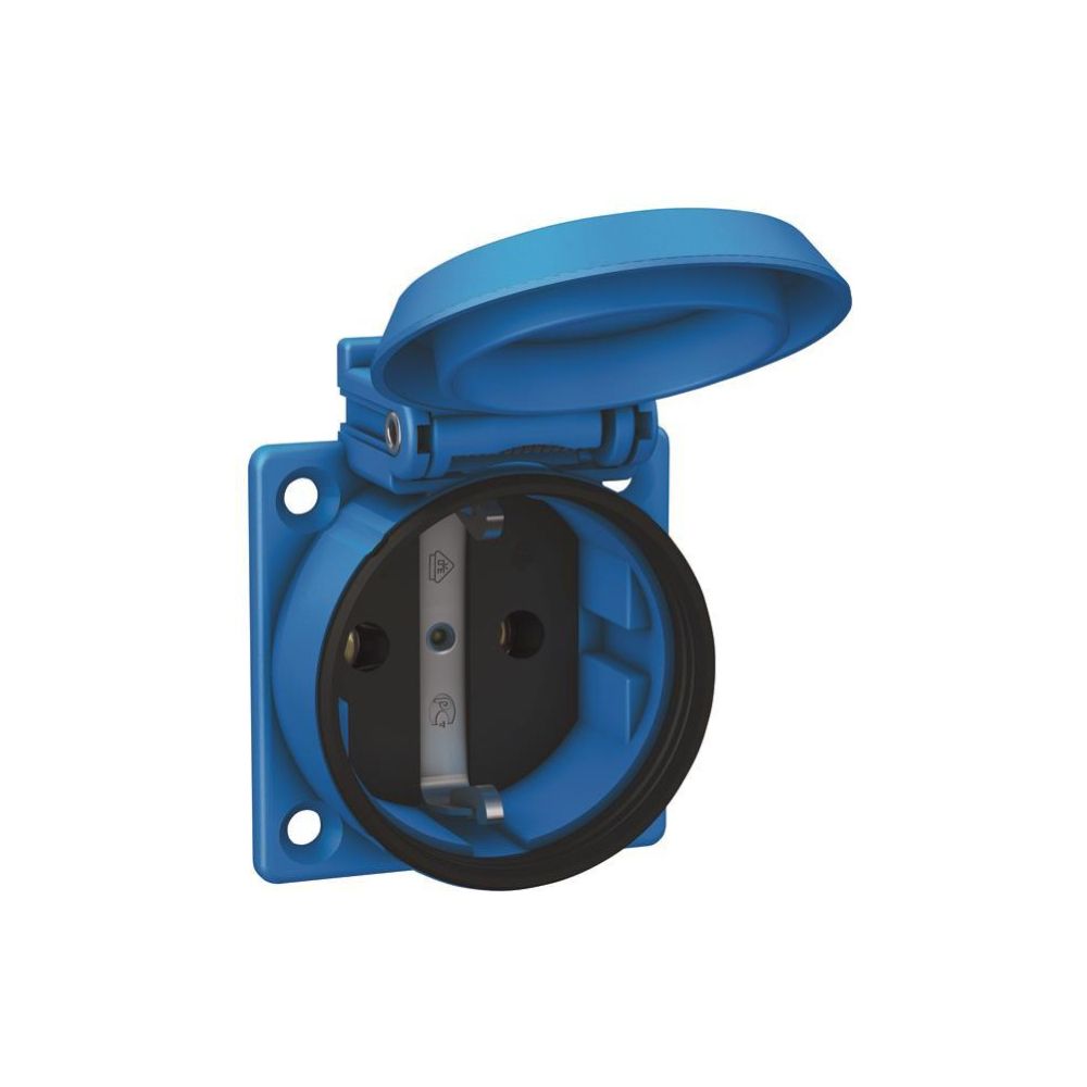 ABL Einbausteckdose SCHUKOplus 1561050, 16A 250V IP54, Thermoplast, Blau... ABL-1561050 4011721155951 (Abb. 3)