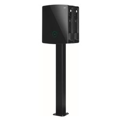 ABL Montagesäule POLE Slim, 1469x395x210mm, Stahl, Schwarz RAL 9011, 100000237... ABL-100000237 4011721192321 (Abb. 1)