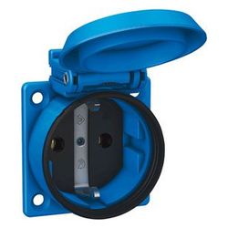 ABL Einbausteckdose SCHUKOplus 1561050, 16A 250V IP54, Thermoplast, Blau... ABL-1561050 4011721155951 (Abb. 1)