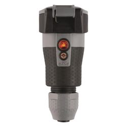 ABL Schutzkontakt-Kupplung Professional 1590, 250V 16A IP54, Kunststoff, Grau... ABL-100000107 4011721189239 (Abb. 1)