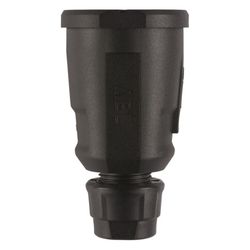 ABL Schutzkontakt-Kupplung Hightech 1580, 250V 16A IP20, Kunststoff, Schwarz... ABL-100000073 4011721189031 (Abb. 1)