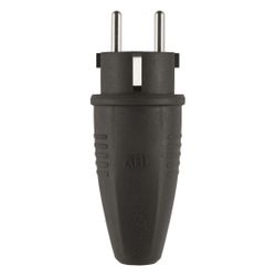 ABL Schutzkontakt-Stecker Original 1506, 250V 16A IP44, TPE, Schwarz, 100000039... ABL-100000039 4011721188683 (Abb. 1)