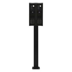 ABL Montagesäule POLE Slim, 1469x395x210mm, Stahl, Schwarz RAL 9011, 100000237... ABL-100000237 4011721192321 (Abb. 1)