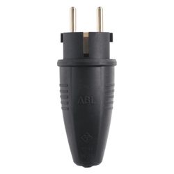 ABL Schutzkontakt-Stecker Original 1506, 250V 16A IP44, TPE, Schwarz, 100000039... ABL-100000039 4011721188683 (Abb. 1)