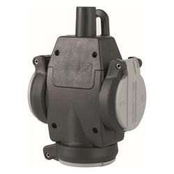 ABL Dreifach-Hängekupplung, 16A 250V IP54, Vollgummi, 1173563... ABL-1173563 4011721161938 (Abb. 1)
