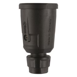 ABL Schutzkontakt-Kupplung Hightech 1580, 250V 16A IP20, Kunststoff, Schwarz... ABL-100000073 4011721189031 (Abb. 1)