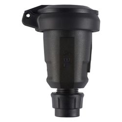 ABL Schutzkontakt-Kupplung Hightech 1580, 16A 250V IP54, Kunststoff, Schwarz... ABL-100000084 4011721189062 (Abb. 1)