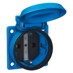 ABL Einbausteckdose SCHUKOplus 1561050, 16A 250V IP54, Thermoplast, Blau... ABL-1561050 4011721155951 (Abb. 1)
