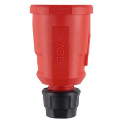 ABL Schutzkontakt-Kupplung Hightech 1580 gerade, 16A 250V, Kunststoff, Rot... ABL-100000074 4011721189048 (Abb. 1)