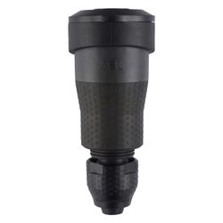ABL Schutzkontakt-Kupplung Professional 1590, 16A 250V IP54, Kunststoff, Schwarz... ABL-100000105 4011721189215 (Abb. 1)