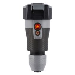 ABL Schutzkontakt-Kupplung Professional 1590, 250V 16A IP54, Kunststoff, Grau... ABL-100000107 4011721189239 (Abb. 1)