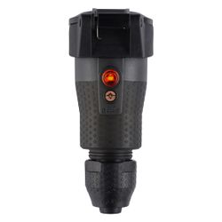 ABL Schutzkontakt-Kupplung Professional 1590, 16A 250V IP54, Kunststoff, Schwarz... ABL-100000105 4011721189215 (Abb. 1)