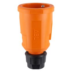 ABL Schutzkontakt-Kupplung Hightech 1580, 16A 250V IP20, Kunststoff, Orange... ABL-100000213 4011721191928 (Abb. 1)