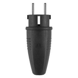 ABL Schutzkontakt-Stecker Original 1506, 250V 16A IP44, TPE, Schwarz, 100000039... ABL-100000039 4011721188683 (Abb. 1)