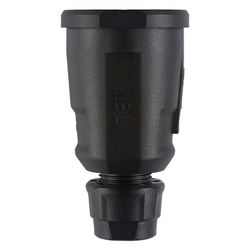 ABL Schutzkontakt-Kupplung Hightech 1580, 250V 16A IP20, Kunststoff, Schwarz... ABL-100000073 4011721189031 (Abb. 1)