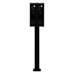 ABL Montagesäule POLE Slim, 1469x395x210mm, Stahl, Schwarz RAL 9011, 100000237... ABL-100000237 4011721192321 (Abb. 1)