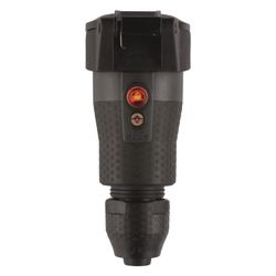 ABL Schutzkontakt-Kupplung Professional 1590, 16A 250V IP54, Kunststoff, Schwarz... ABL-100000105 4011721189215 (Abb. 1)